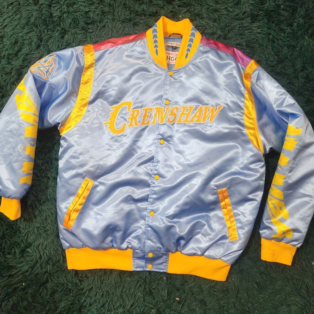 Vintage HGC Mamba Mentality Crenshaw Satin Jacket Tribute Kobe Bryant 5xl